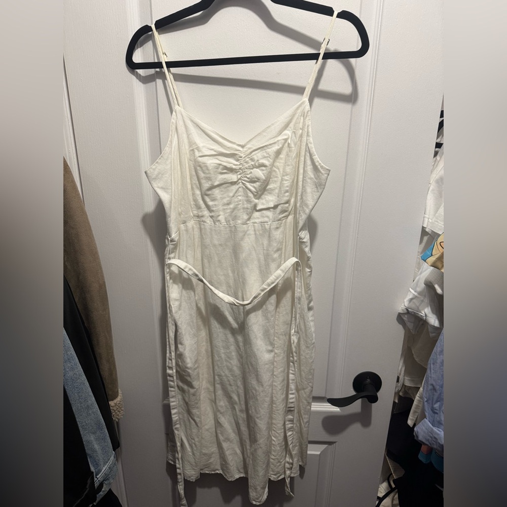 Gap White Spaghetti Strap Dress